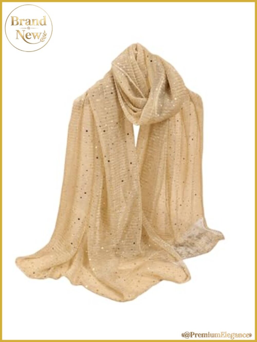Sequin Bandana Square Scarf Silk Mesh Shawl Wrap